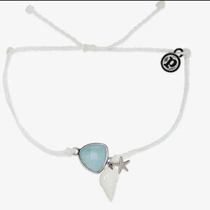 PURA VIDA White Riviera Charm Bracelet NEW great find!!